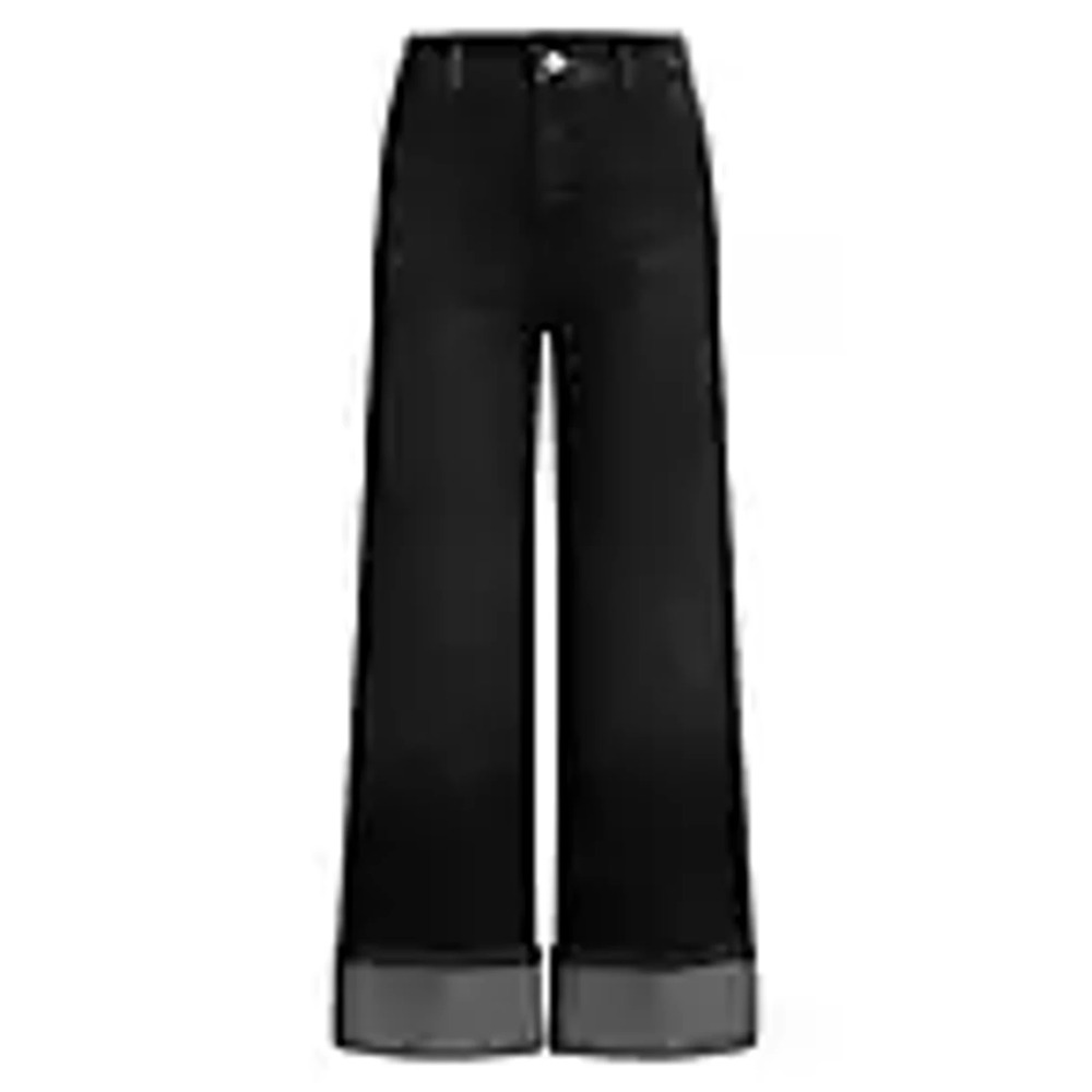 Joe's Jeans '?The Trixie' Black Cotton Wide Cuff Trousers Size 27